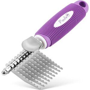 Pet Dematting Fur Rake Comb Brush Tool Dog Rake Brush